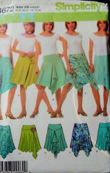 4672 LO RISER HANKIE HEM / SHAPE YOKE KNIT SKIRTS PATTERN 4-10